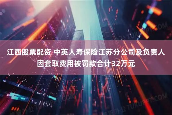 江西股票配资 中英人寿保险江苏分公司及负责人因套取费用被罚款合计32万元